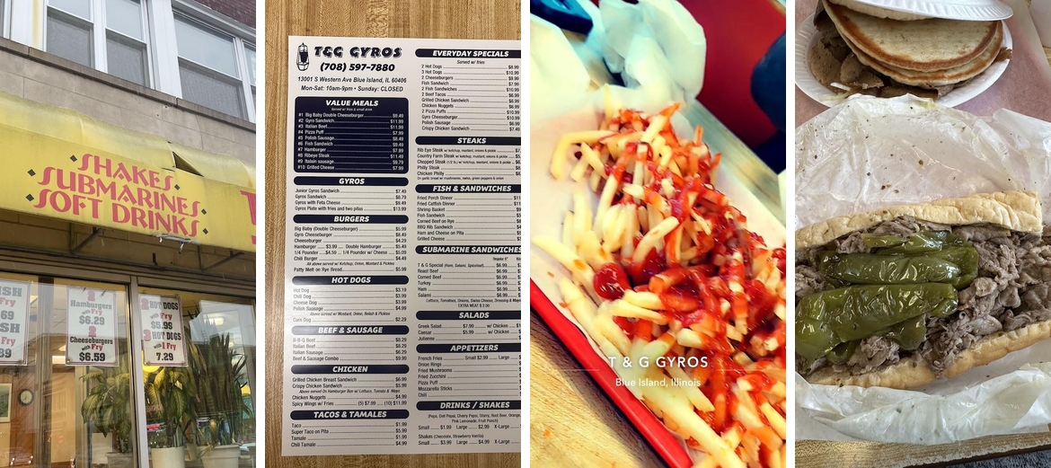 T & G Gyros Menu