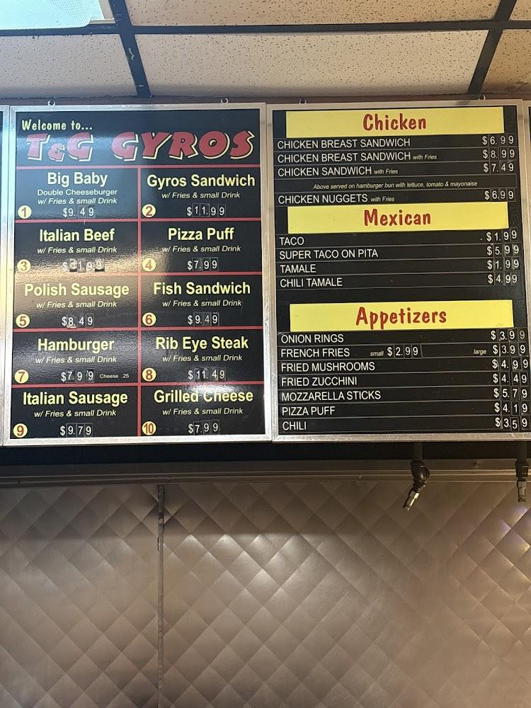 T & G Gyros Menu image 2